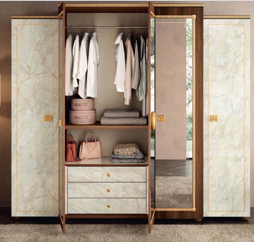 Romantica bedroom in marble look
