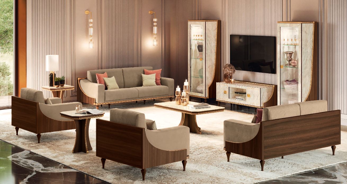 Esszimmer Romantica in Marmor Optik