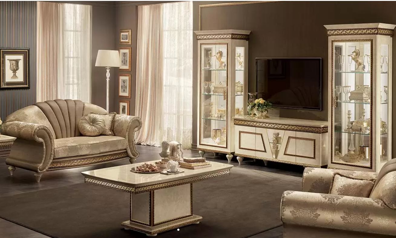 Couchgarnitur Fantasia Beige Gold