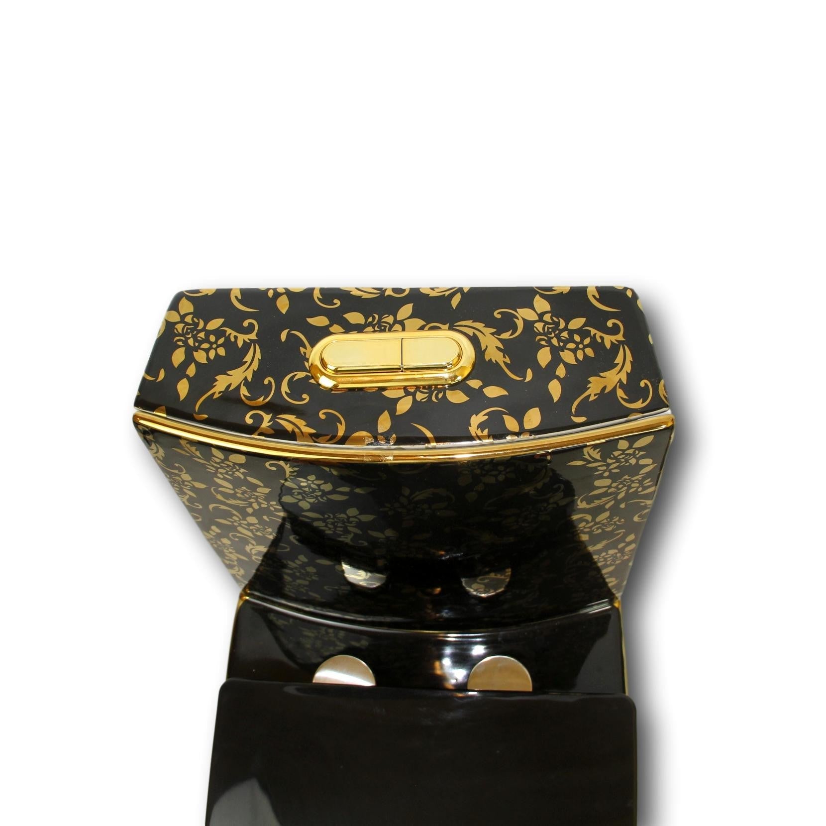 Exklusive Luxury toilet black gold