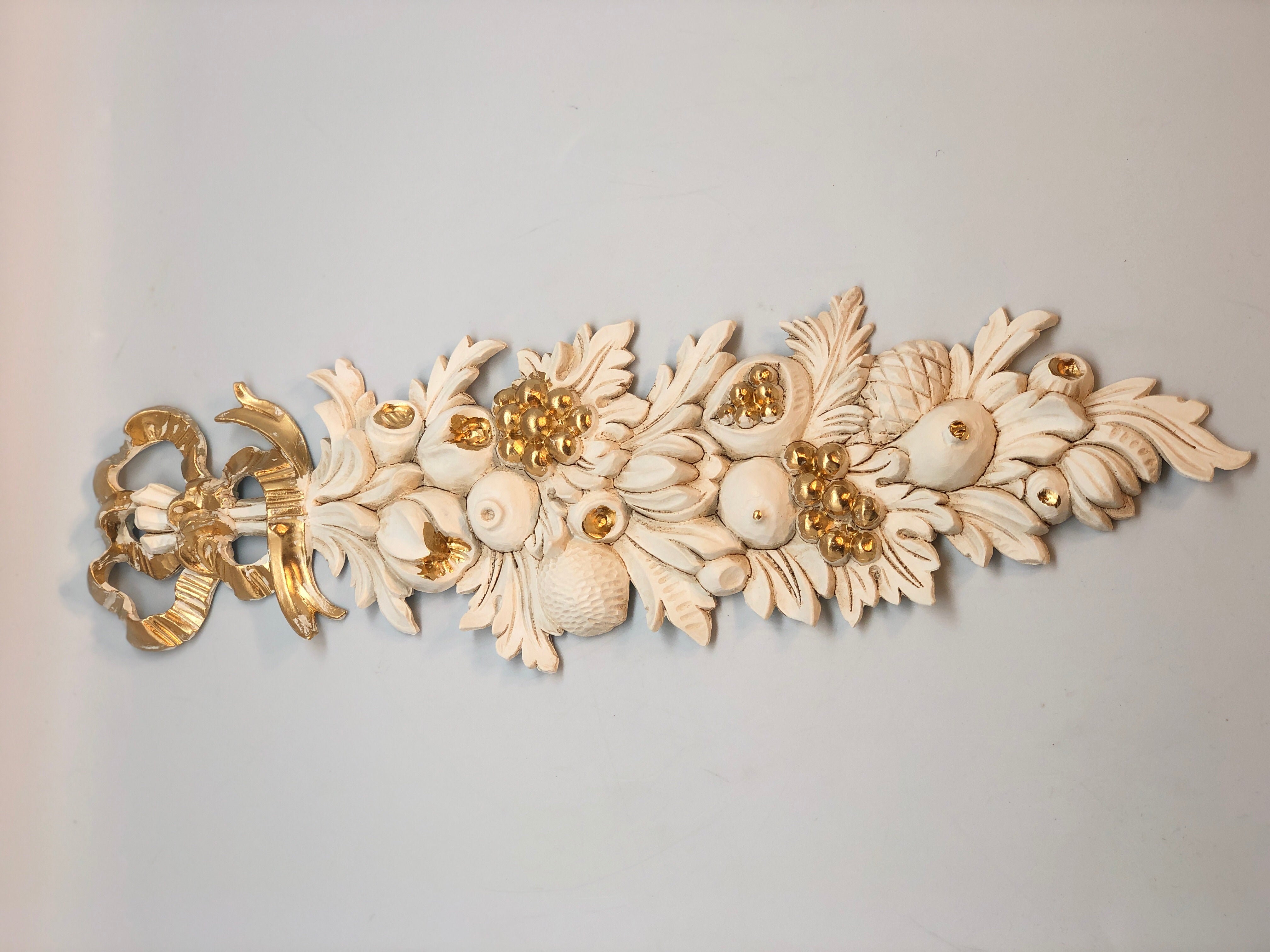 Wanddeko 1501  Ivory/Gold