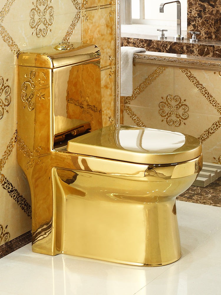 Exklusive Toilette Gold-Komplett