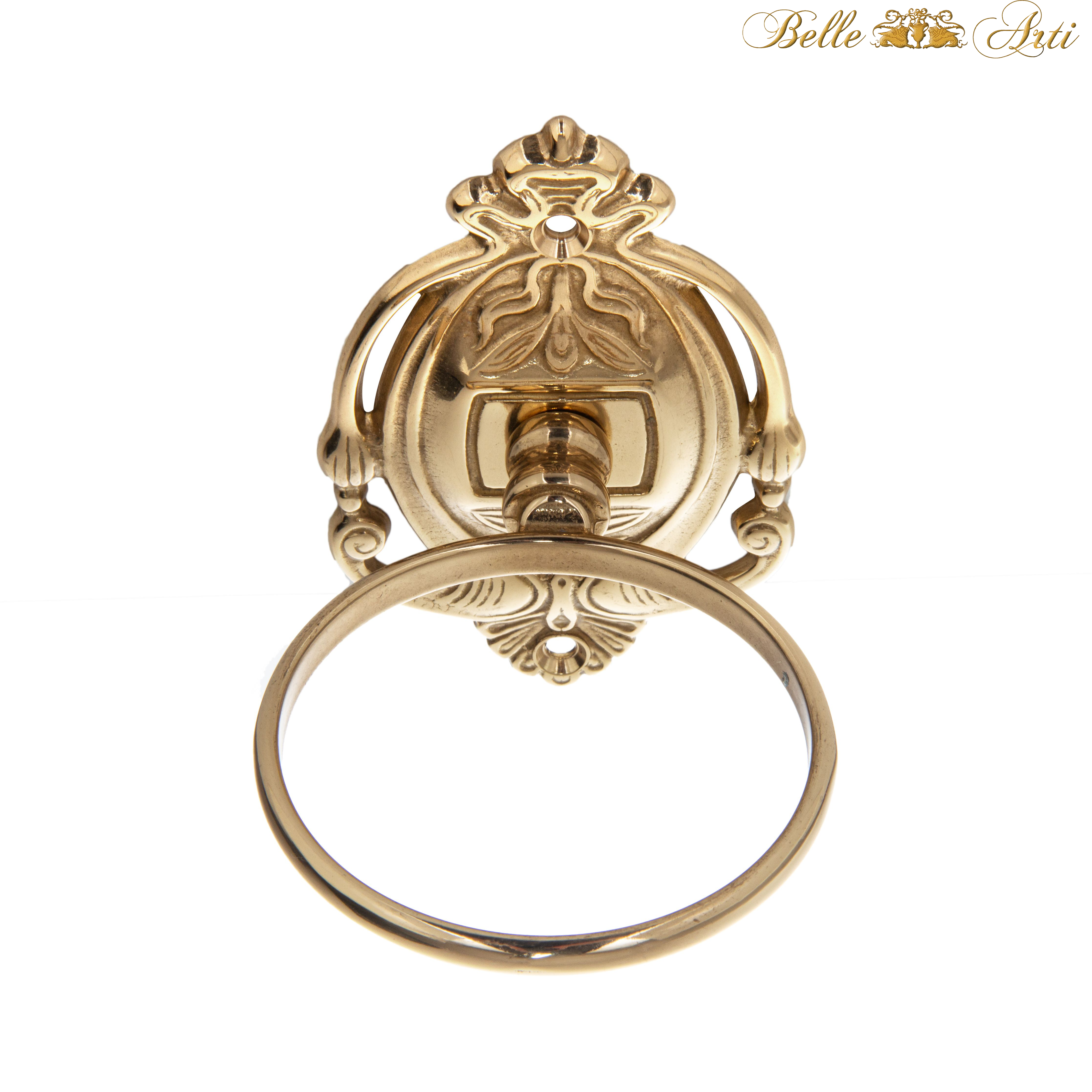 Luxus Zanputzbecher mit Becherhalter aus Messing und Keramik in weiss gold Vintage Style - rostfrei