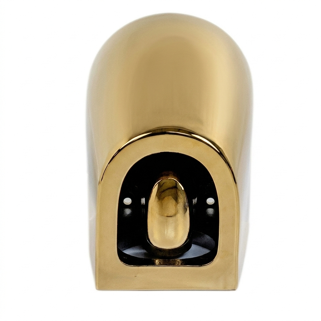 Exclusive Gold Completely Hanging Toilet