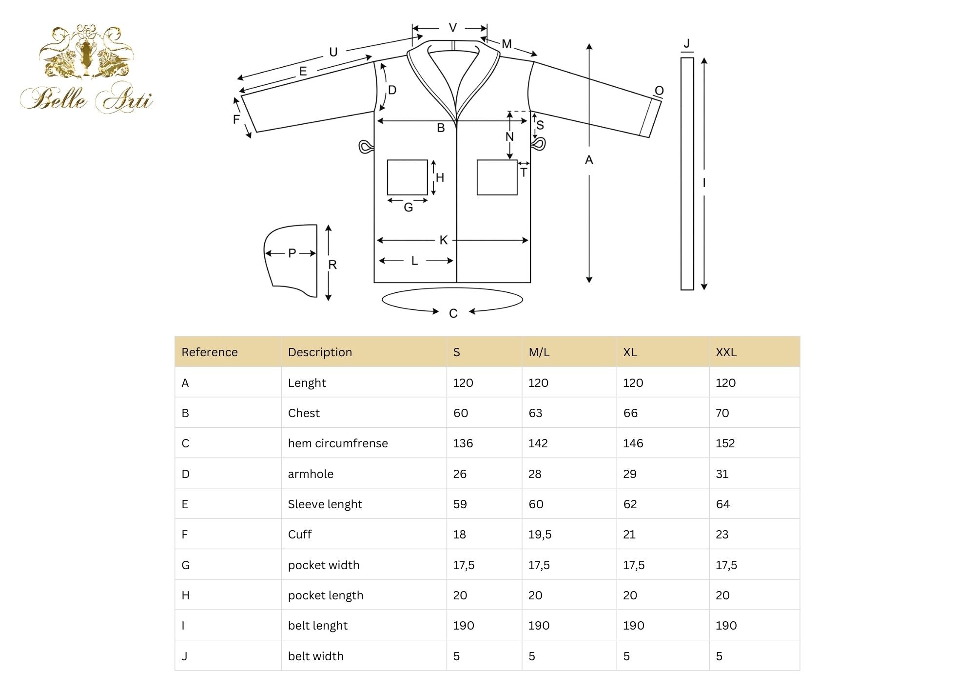 Luxus Bademantel Kimono Mäander in weiss gold für Damen & Herren - 100% Baumwolle