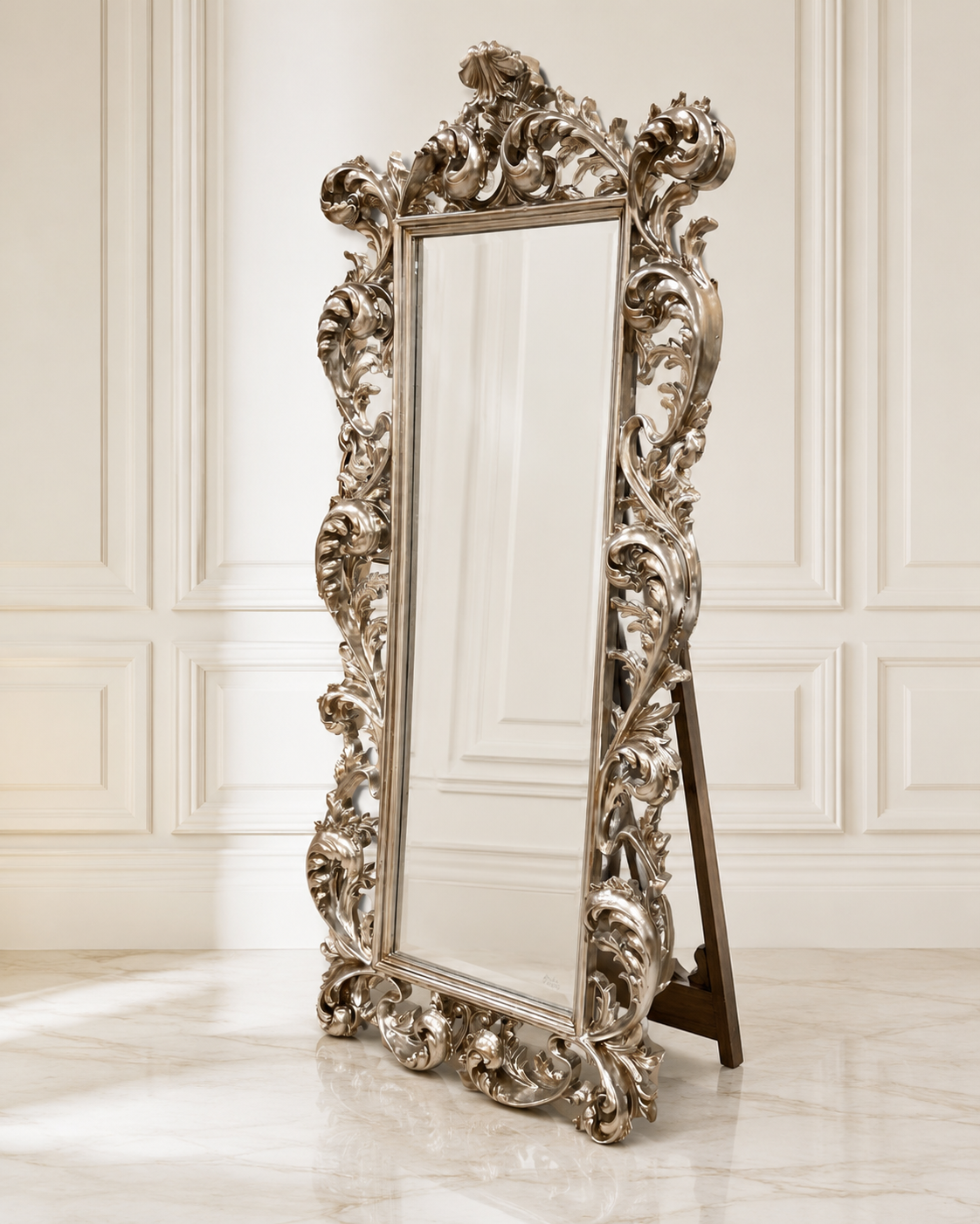 Exclusive mirror in antique / baroque style 195 x 85 cm