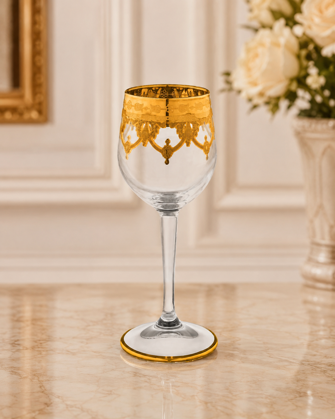 Exclusive Torcello Floral Liqueur Glasses 
