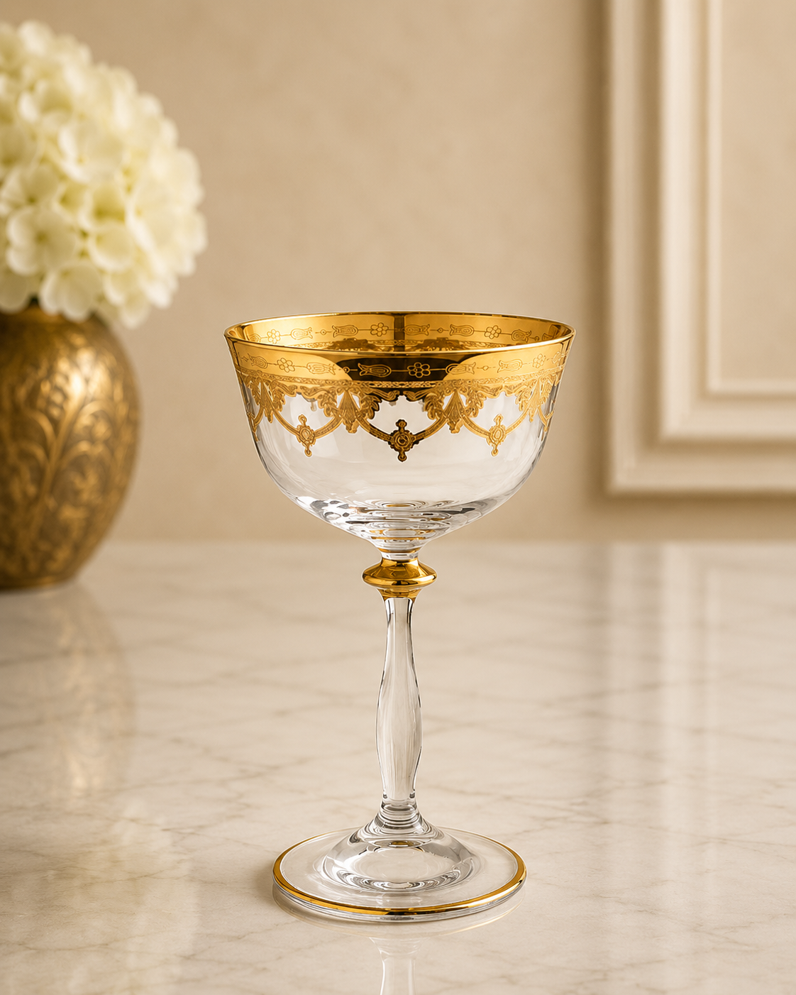 Exklusive Torcello Floral Champagner Gläser