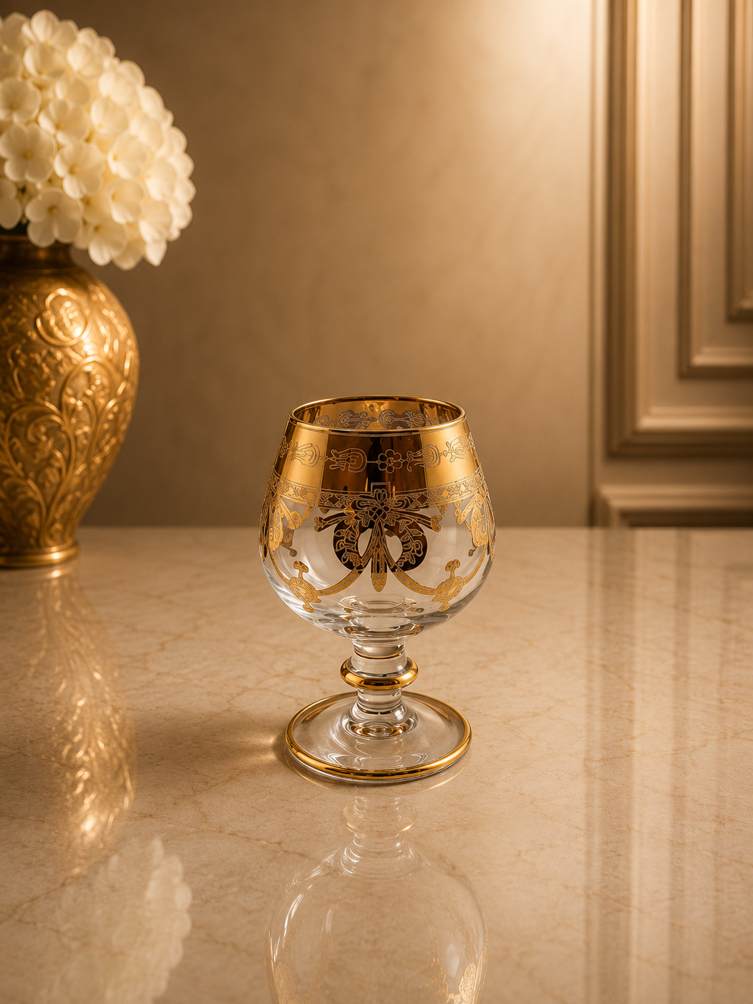 Luxury Murano cognac glasses