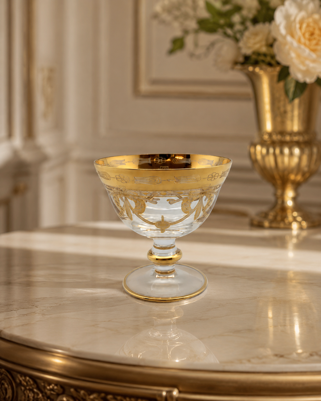 Exclusive luxury Murano champagne glasses