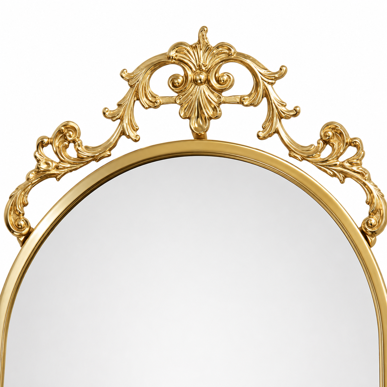 Stand mirror baroque gold