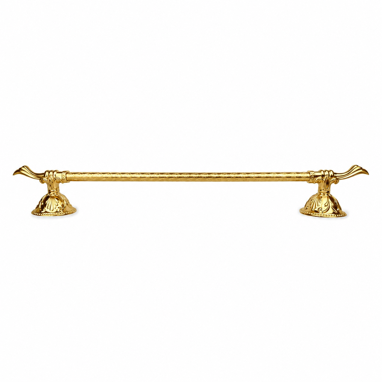 Luxus Handtuchstange aus Messing Esclusivo - rostfrei & gold poliert - Wandmontage - 70 cm