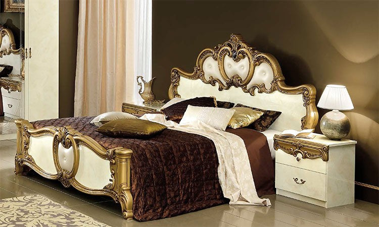 Schlafzimmer Barocco Beige-Gold