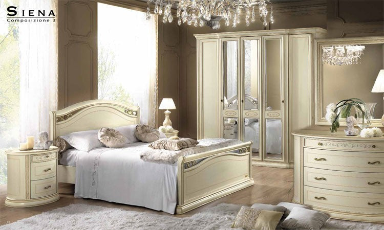 Schlafzimmer Siena Avorio