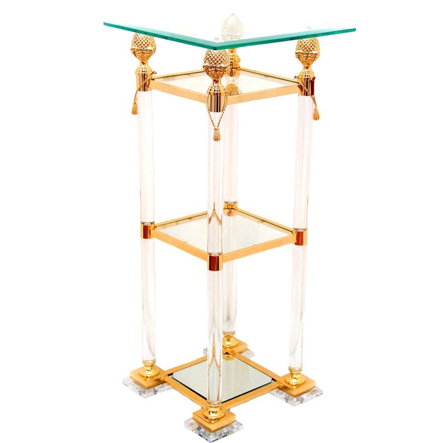 Acrylsäule 100cm Gold