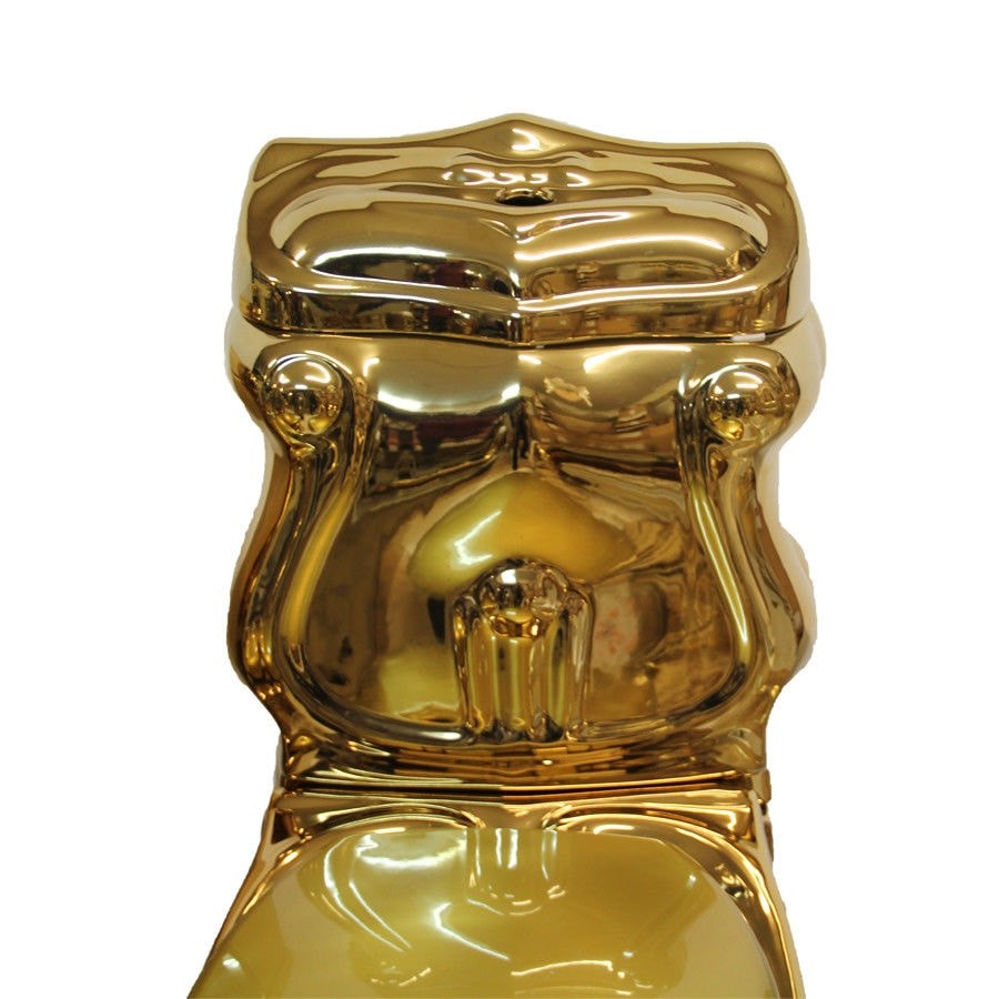 Exklusive Toilette Barock Gold