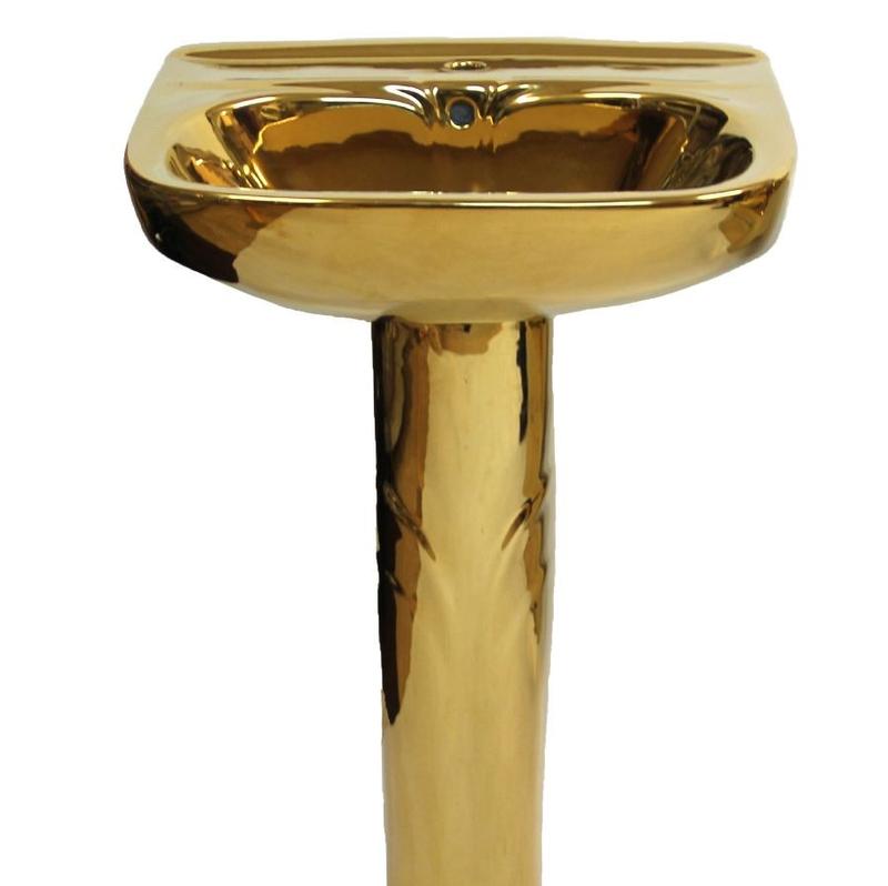 Exklusive Toilette Gold-Komplett