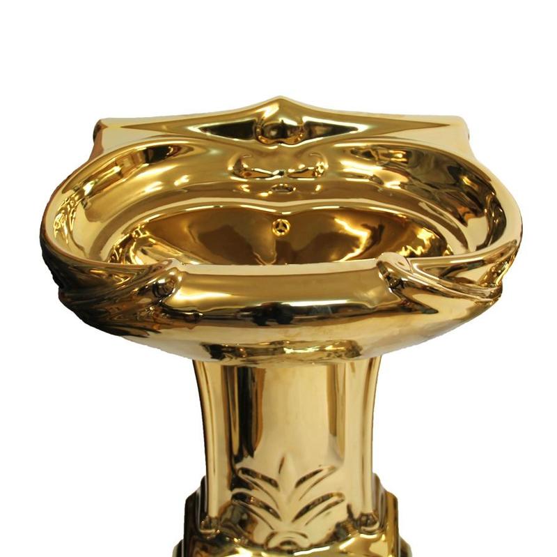 Exklusive Toilette Barock Gold