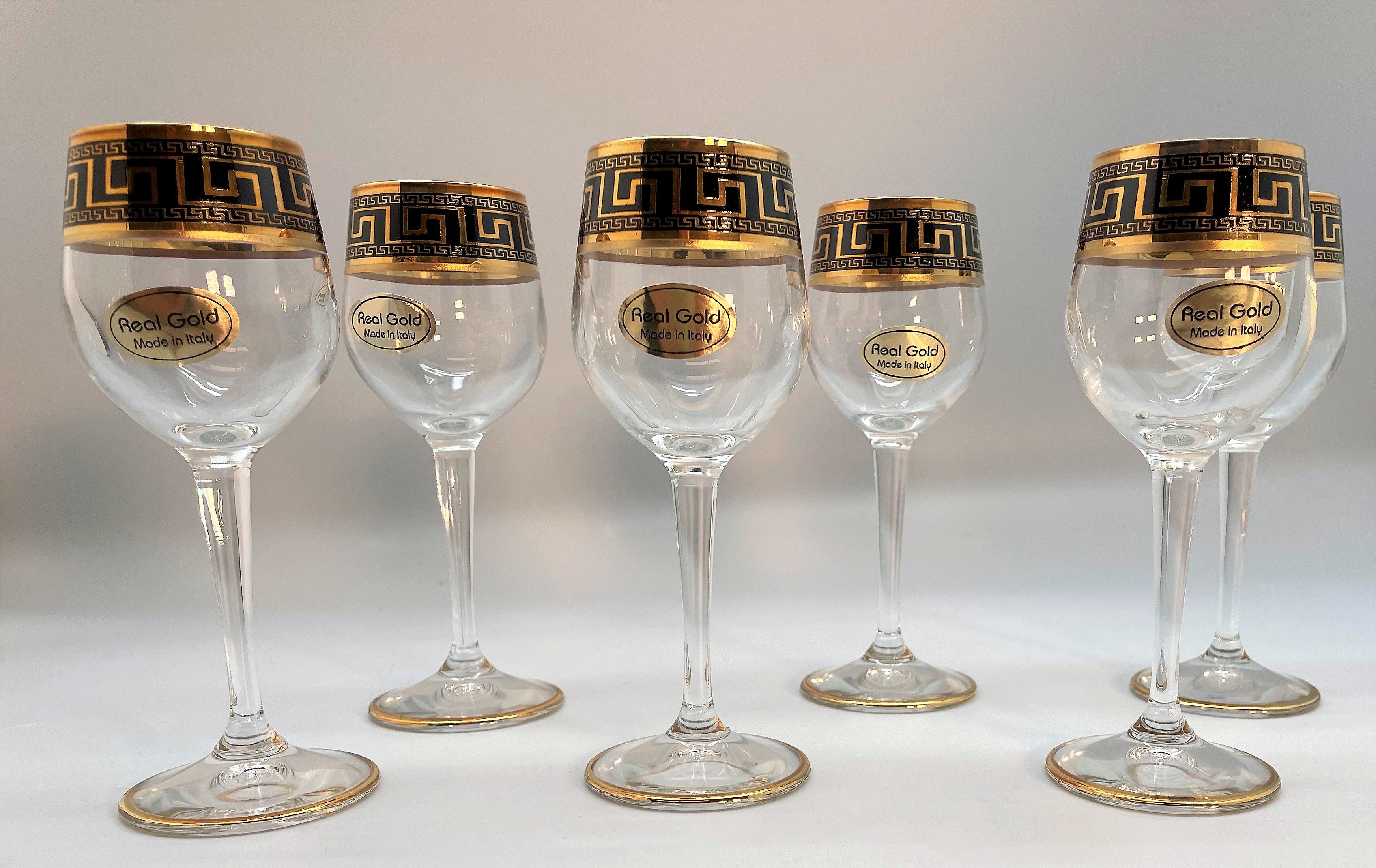 Exklusive Mäander Schnaps-Gläser