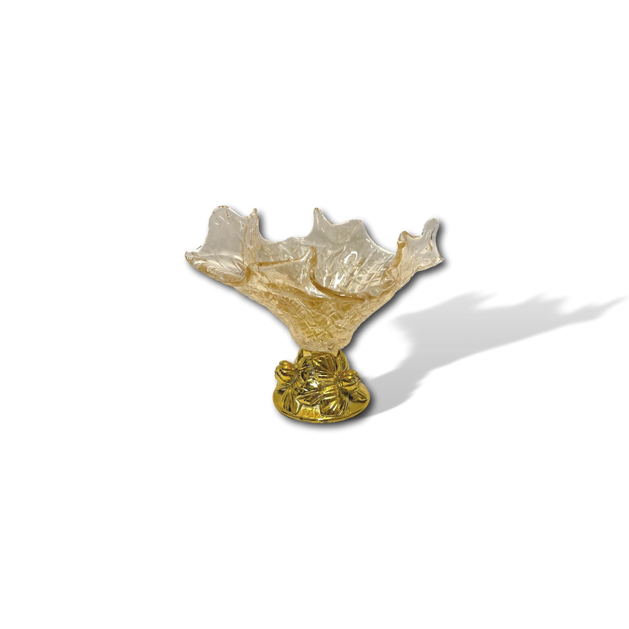 Small crystal bowl Murano square
