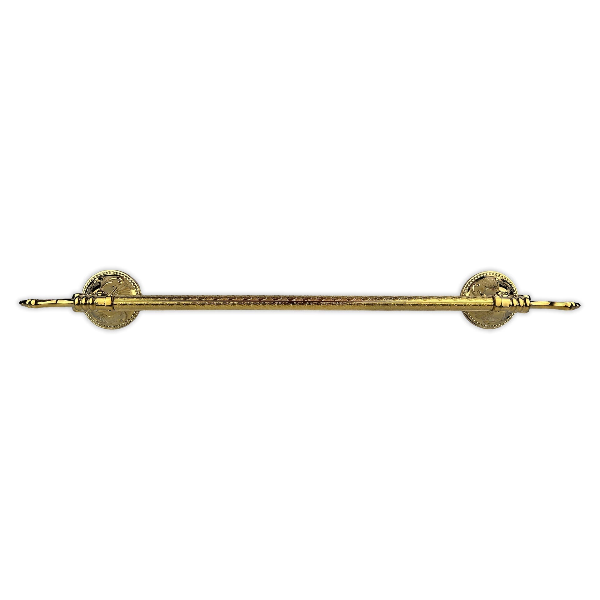 Luxus Handtuchstange aus Messing Esclusivo - rostfrei & gold poliert - Wandmontage - 58 cm