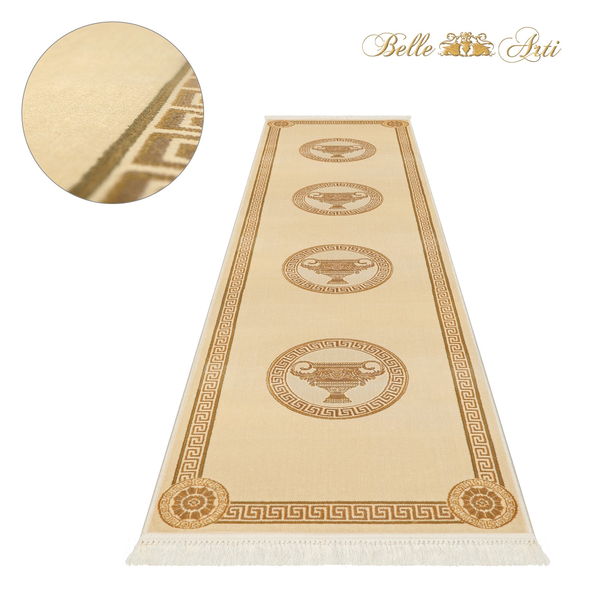Teppich Läufer Amphore Beige