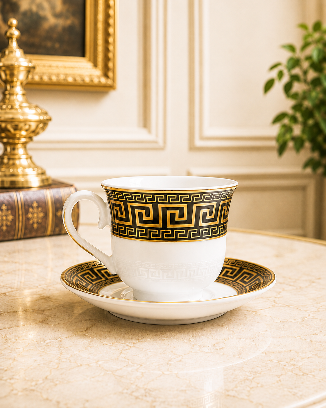 Coffee & Tea pot Set Meander Black