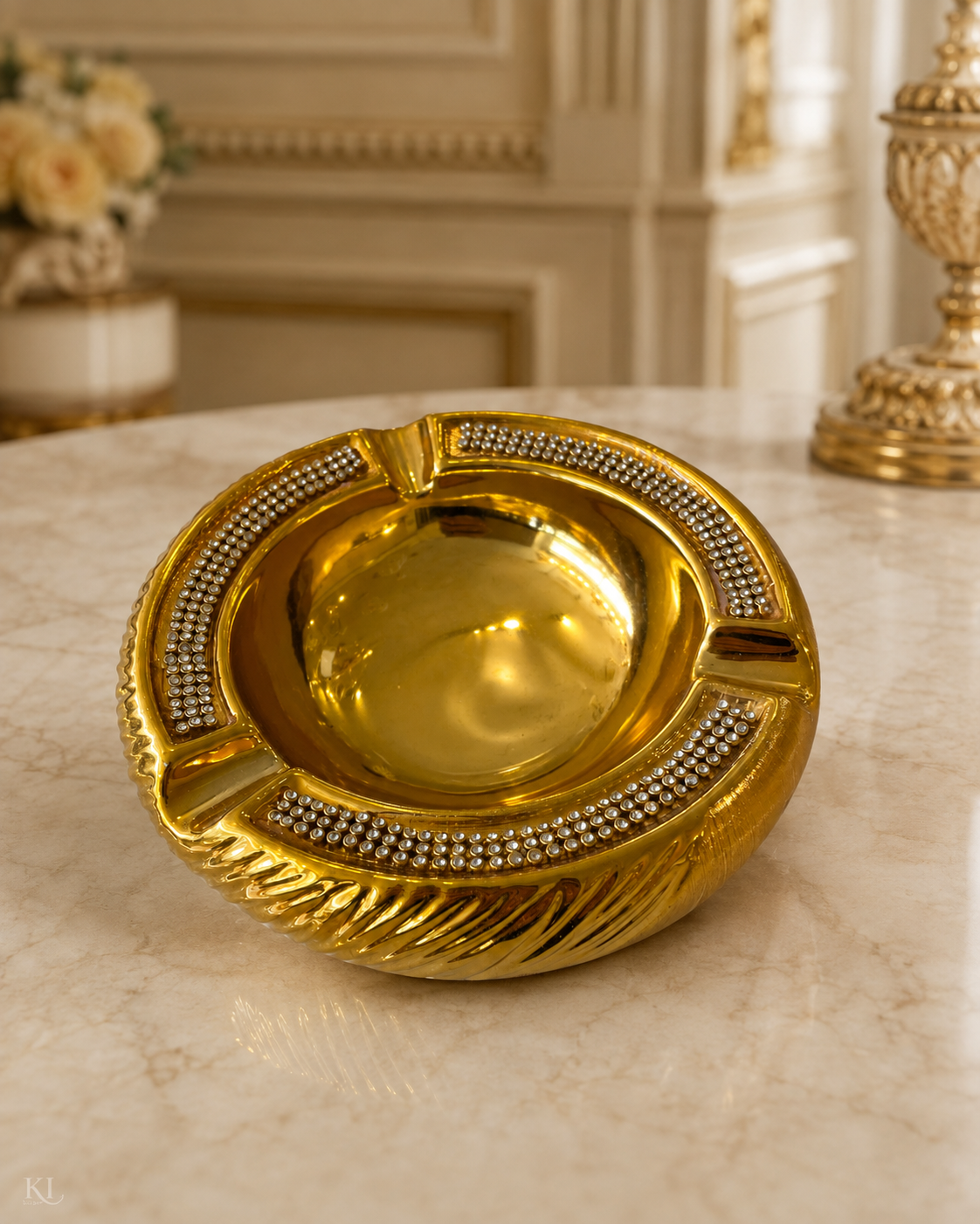 Aschenbecher Gold