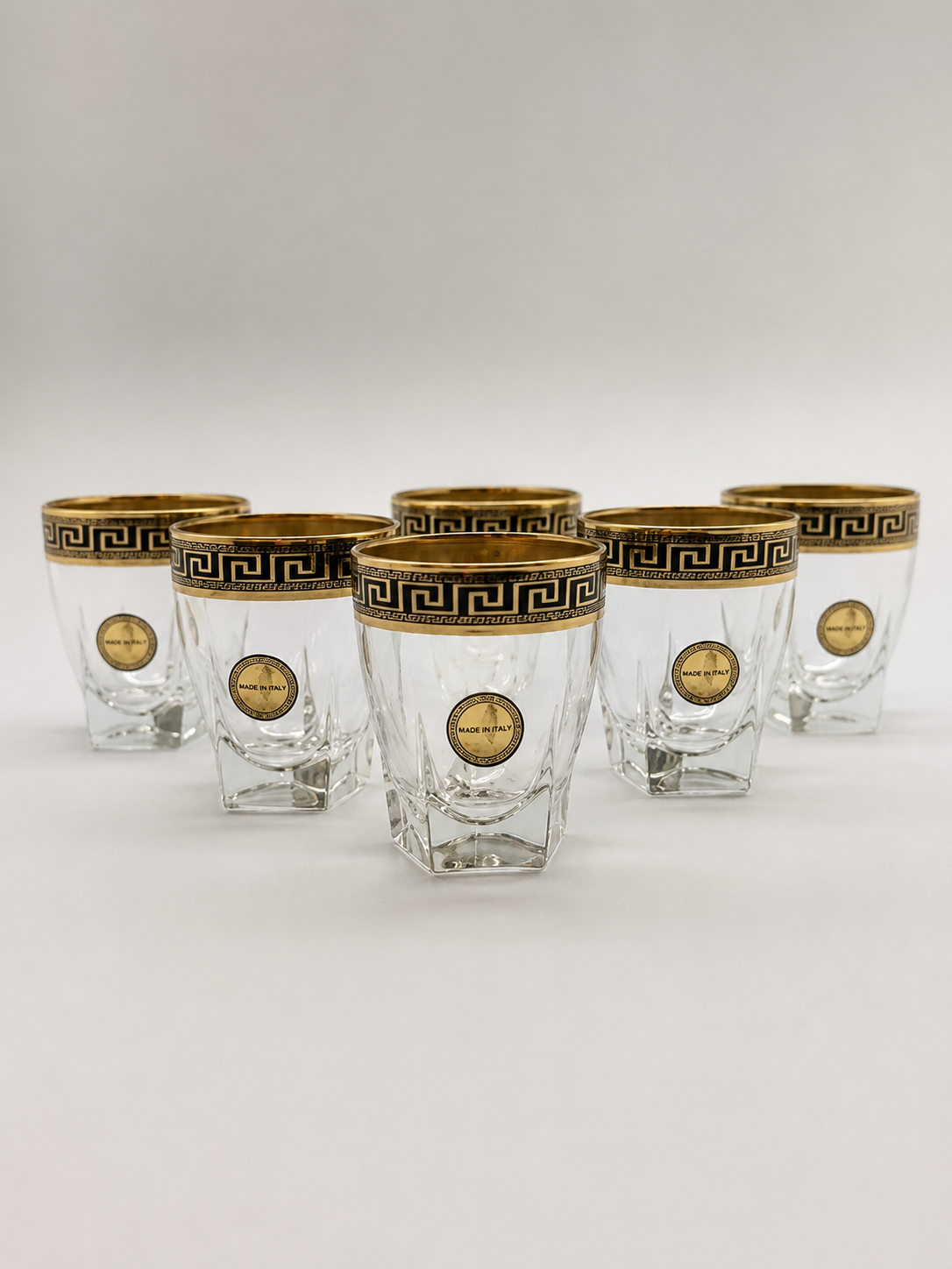 Exklusive Mäander Whisky-Gläser