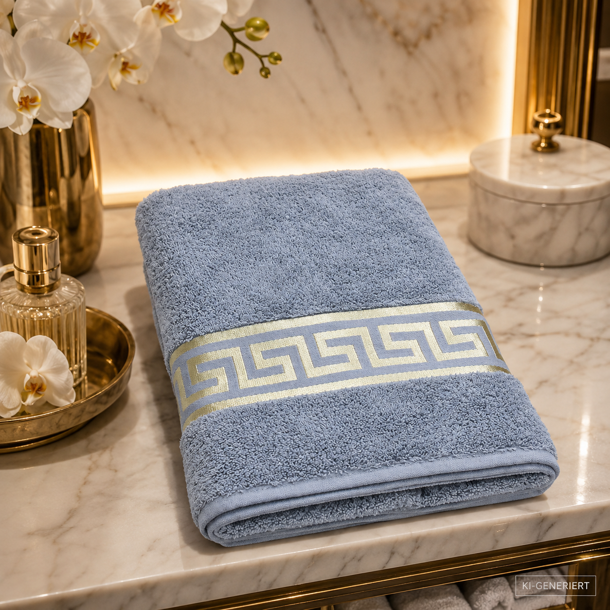 Mäander Towels Grey 30x50