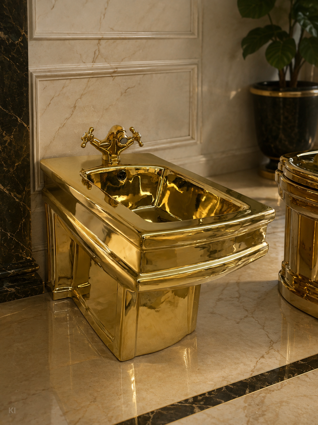 Bidet Vergoldet