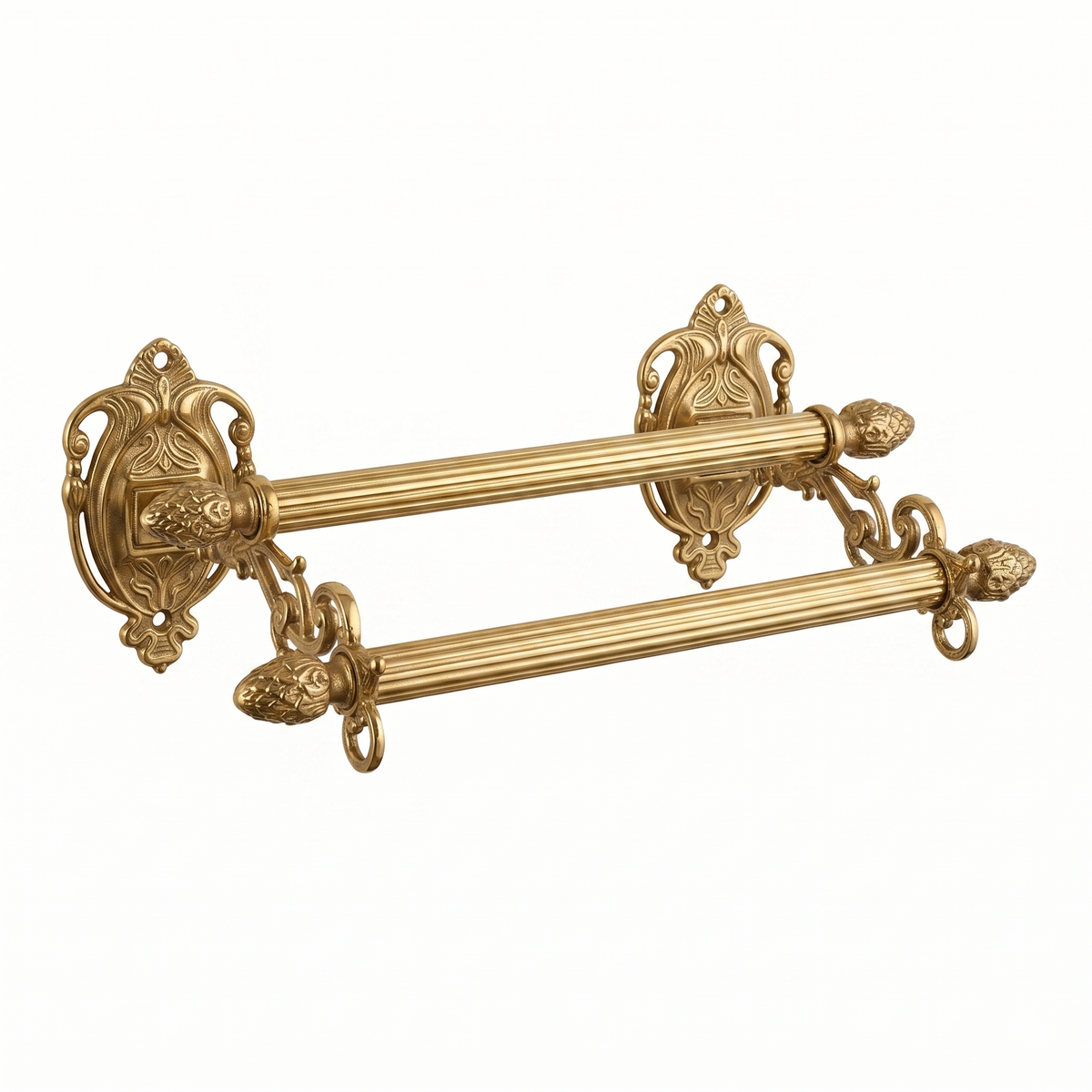 Luxury double brass towel rail in various sizes 