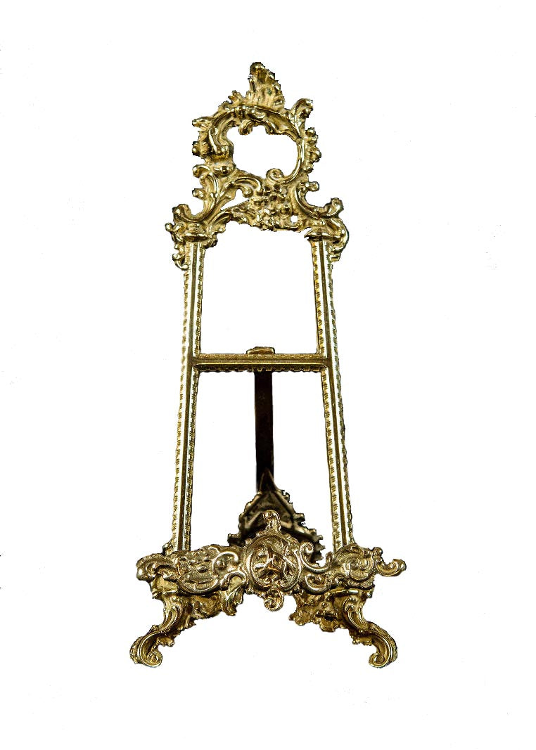 Elegante Staffelei im Barocken Stil aus Messing