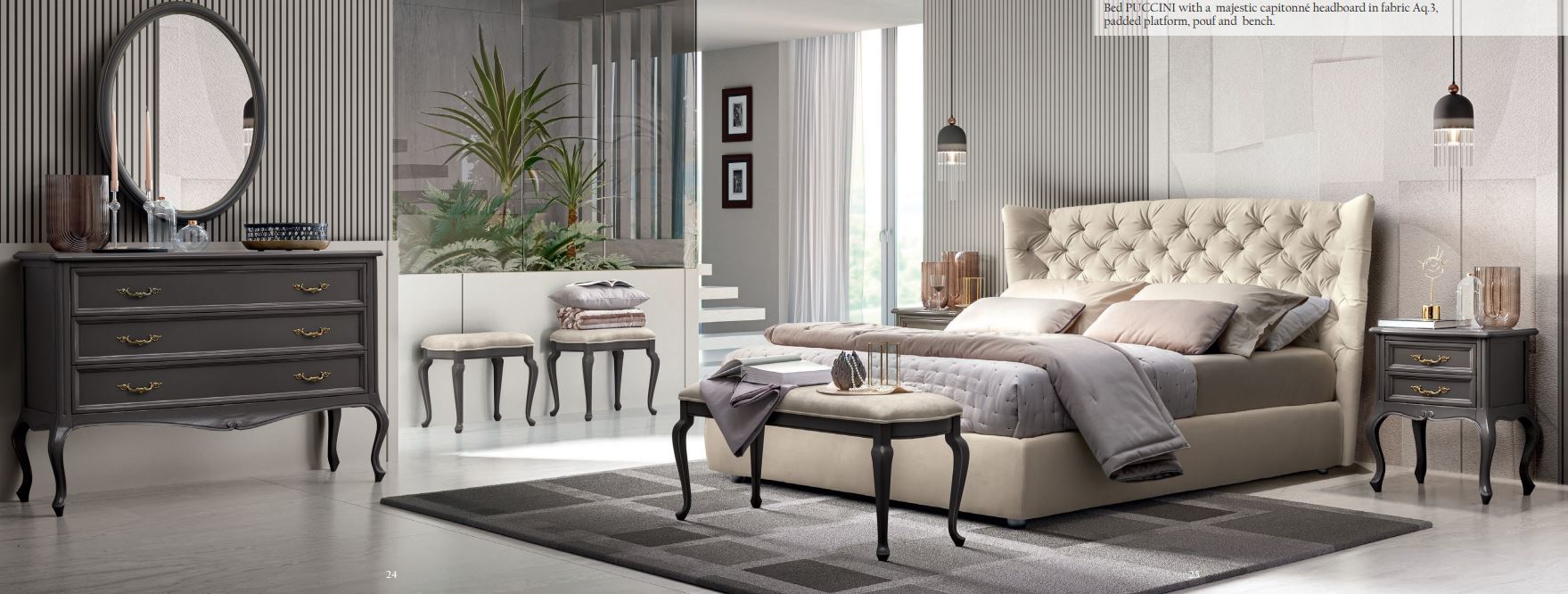 Schlafzimmer Verdi Fumo Patinato