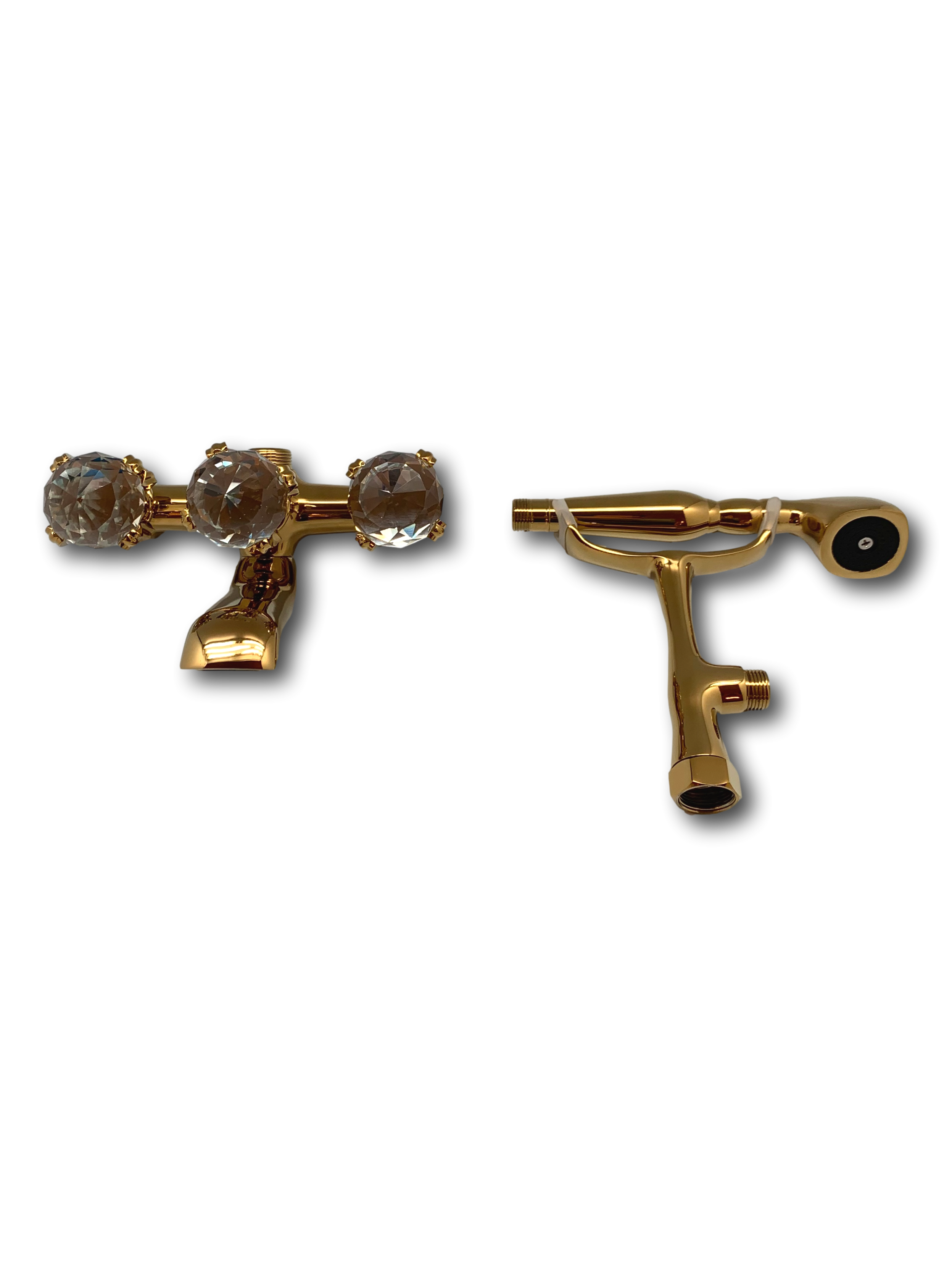 Luxury Bathroom Faucet Gold Crystal