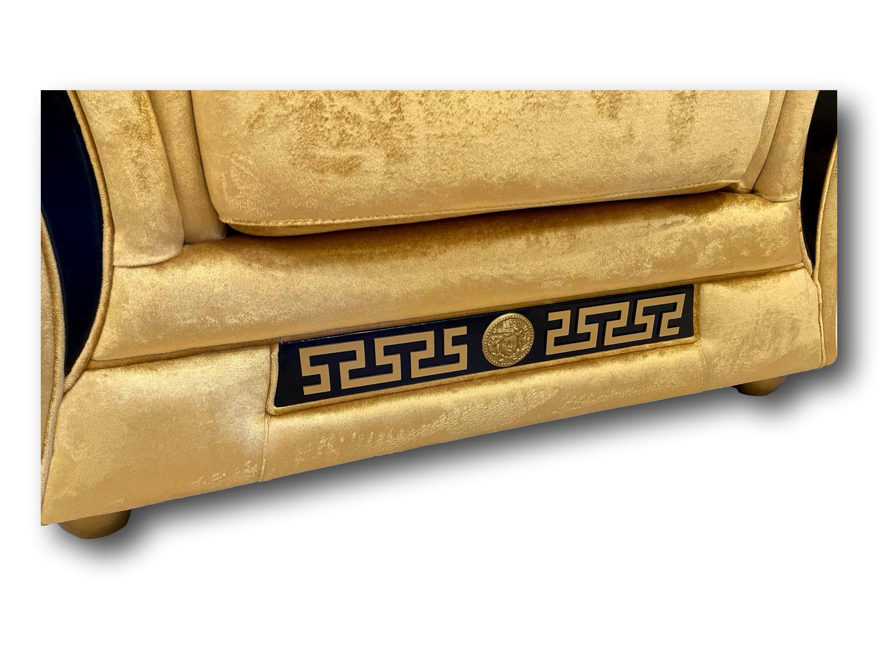 3-Sitzer Prestige Gold in Velour