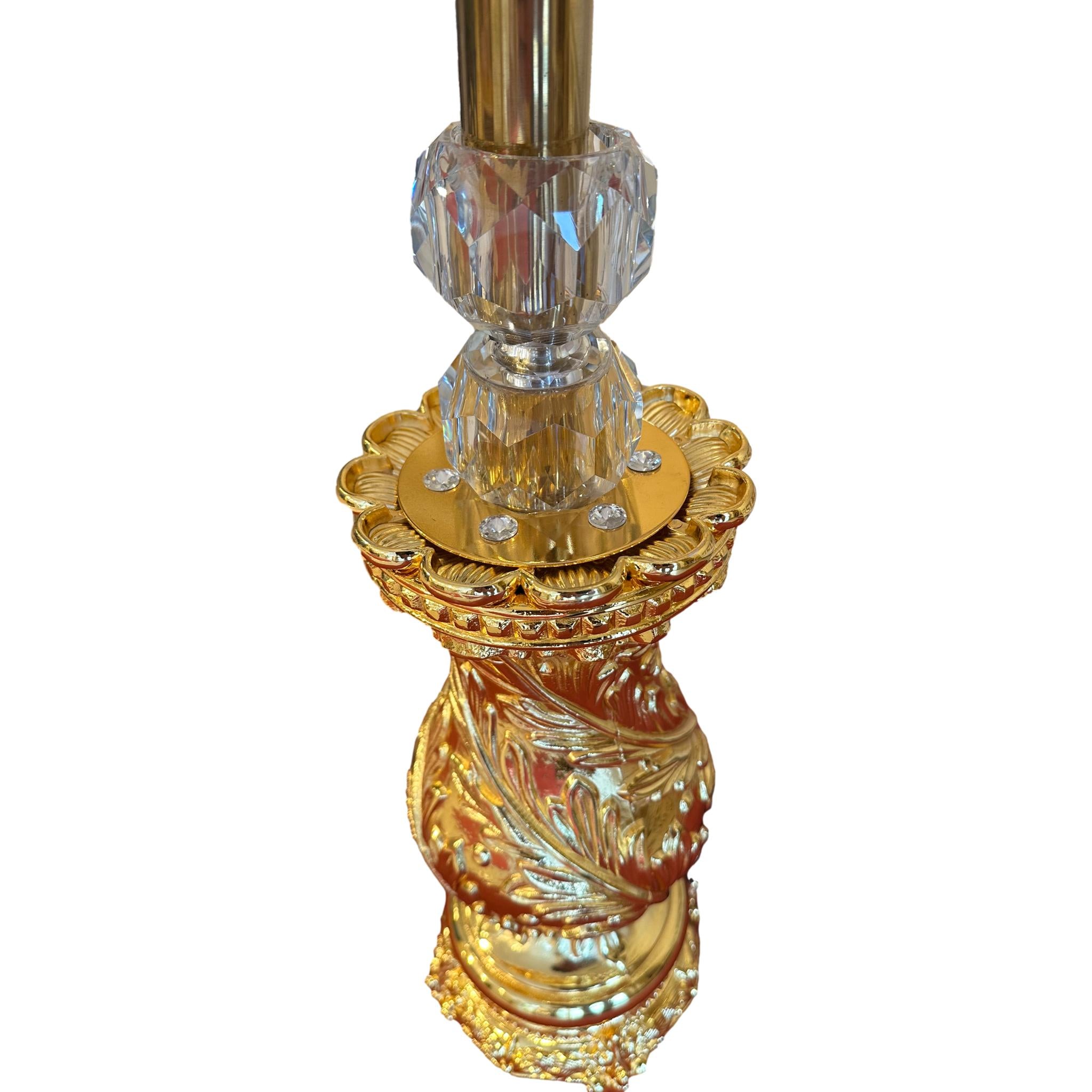 Tischlampe Gold Kristall