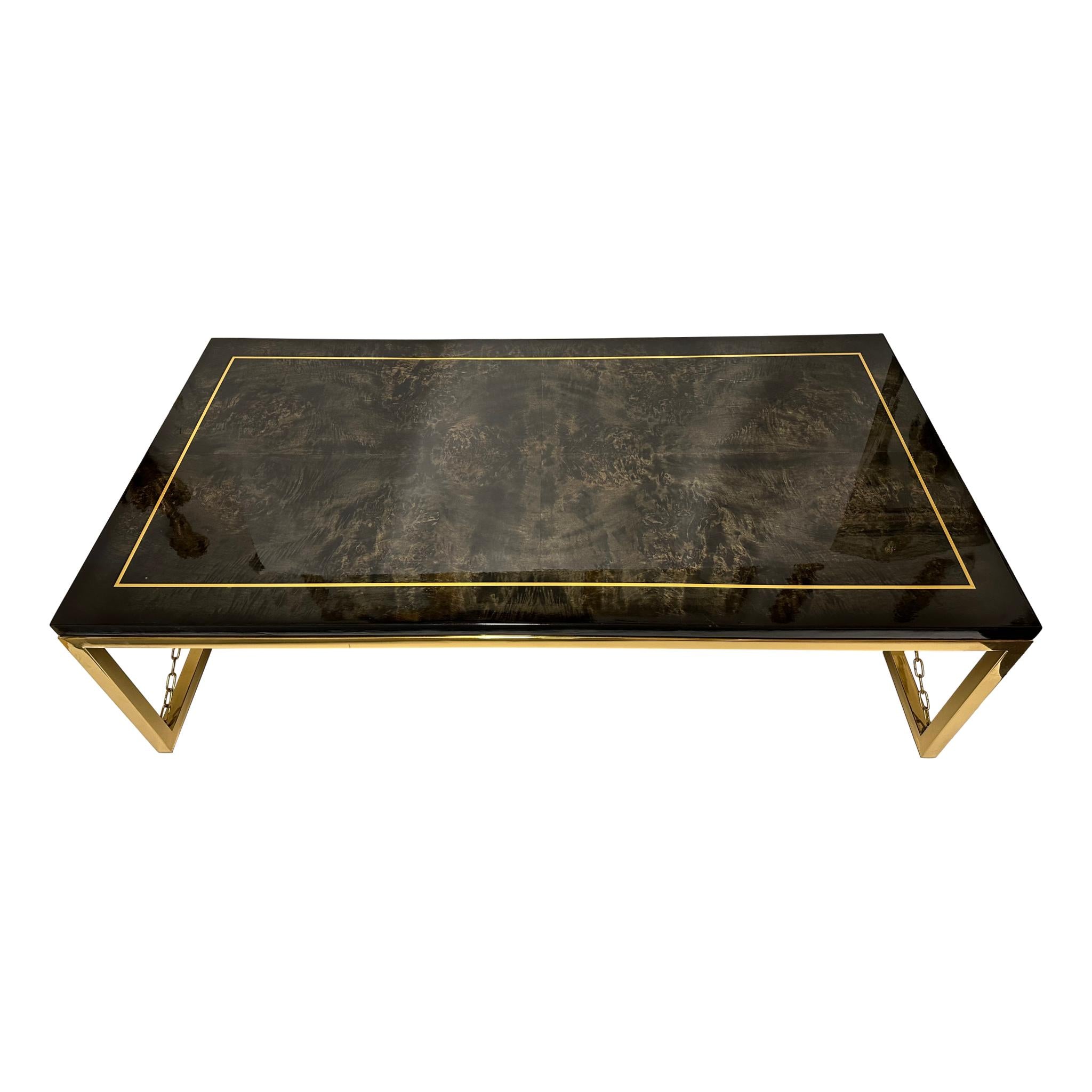 Coffee Table &amp; Side Table High Gloss Lion