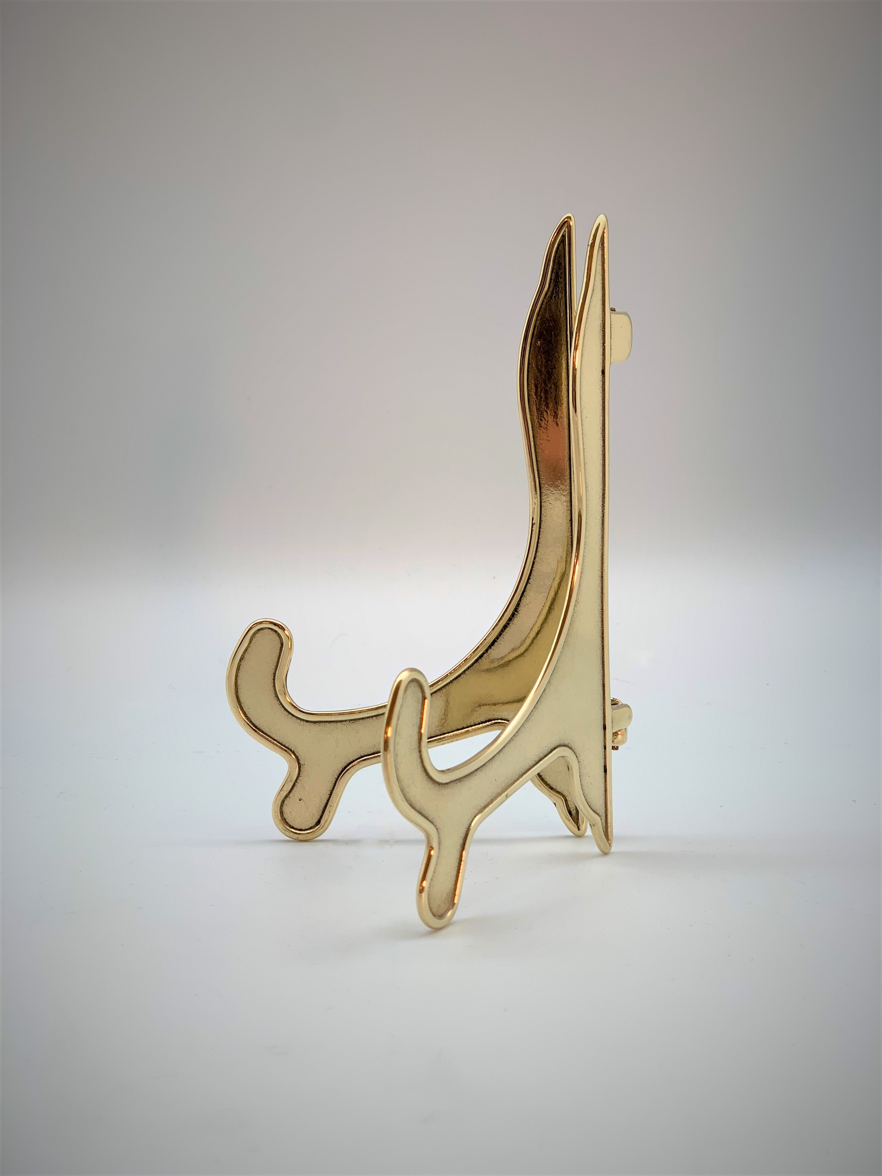 Kleine Staffelei Messing Gold Art 830-1