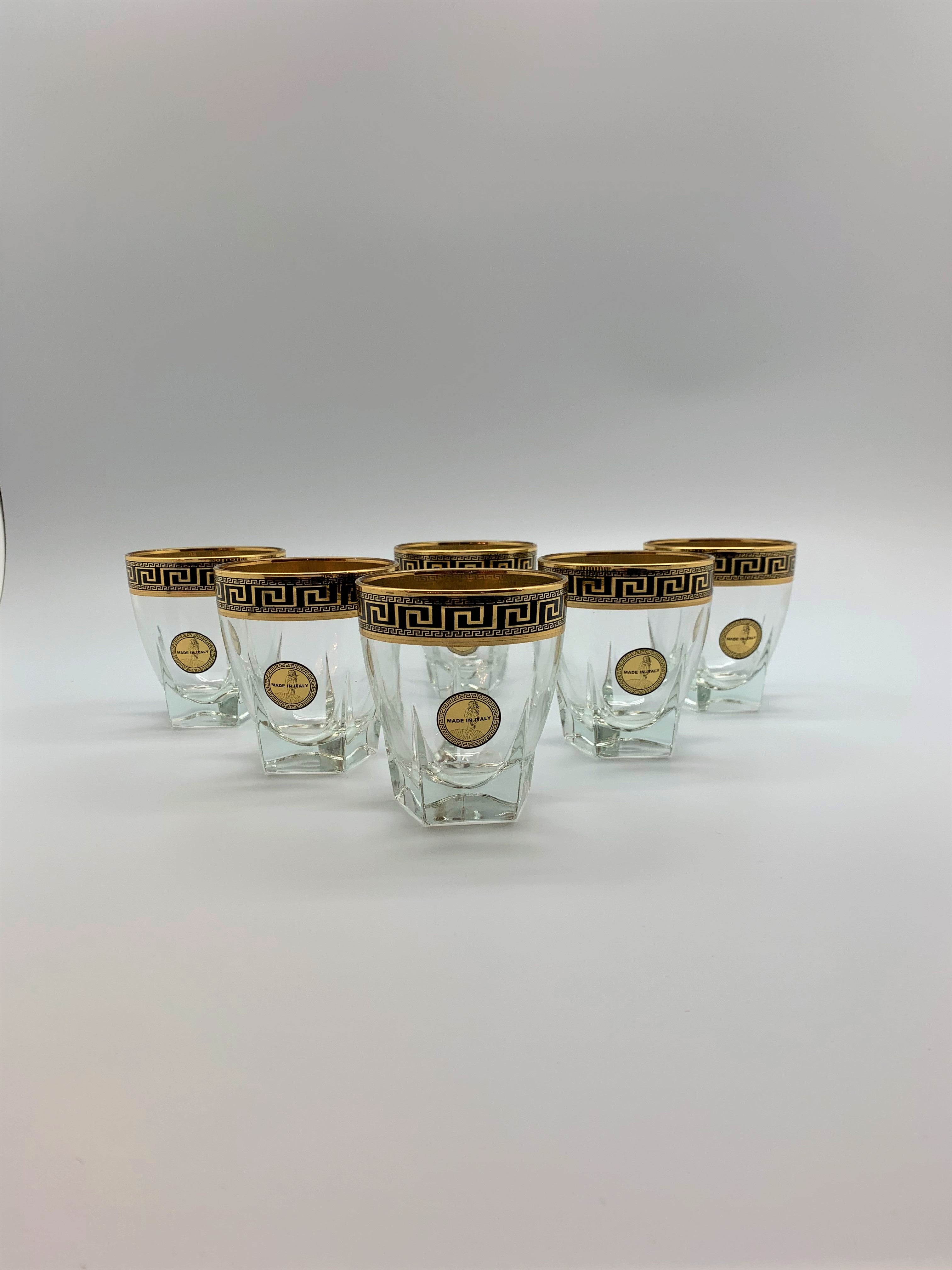 Exklusive Mäander Whisky-Gläser