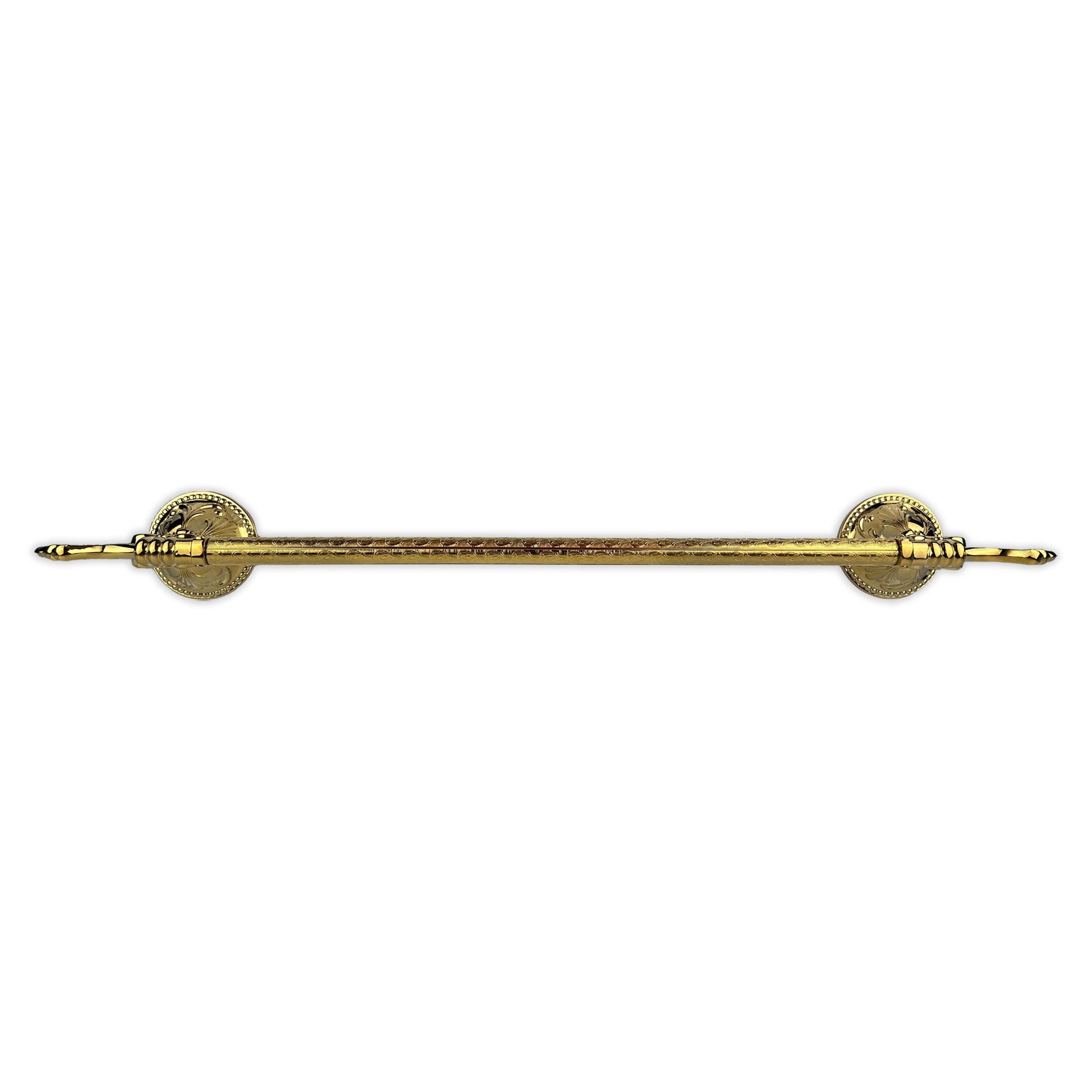 Luxus Handtuchstange aus Messing Esclusivo - rostfrei & gold poliert - Wandmontage - 58 cm