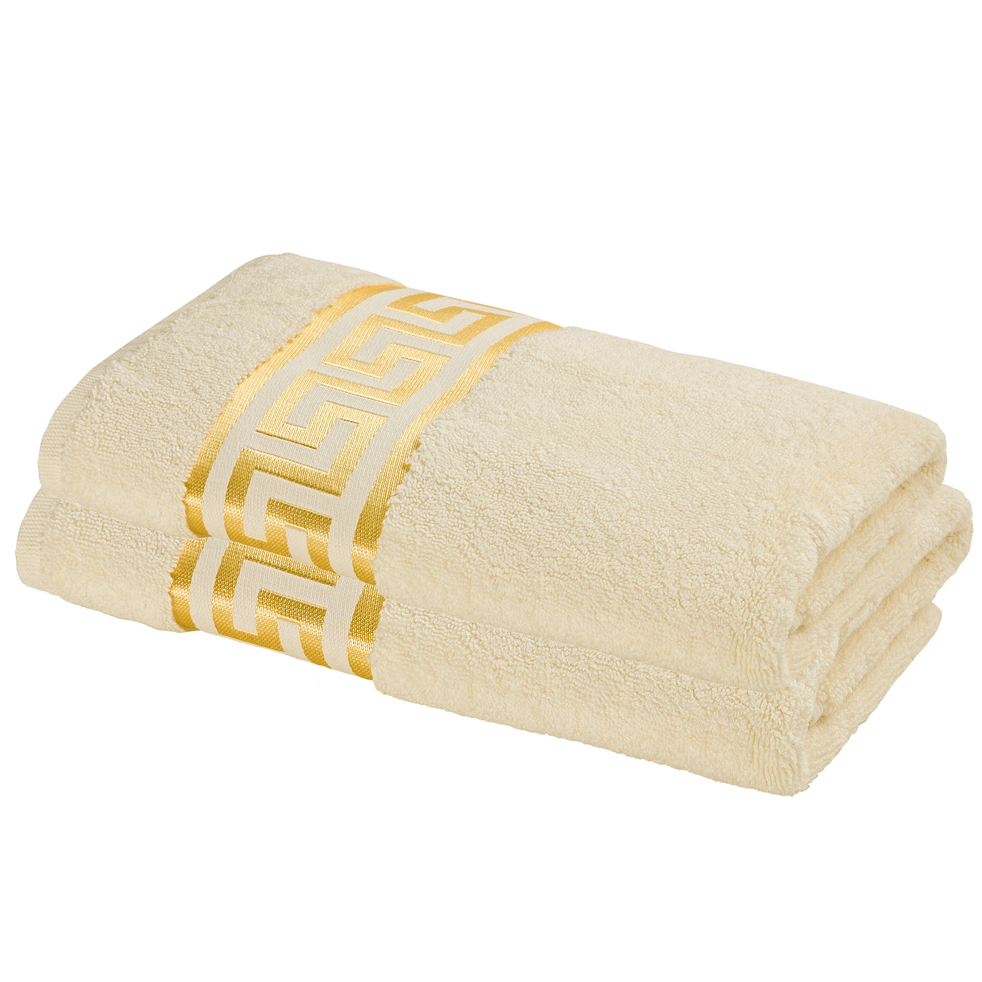 Meander Towels Beige-Gold