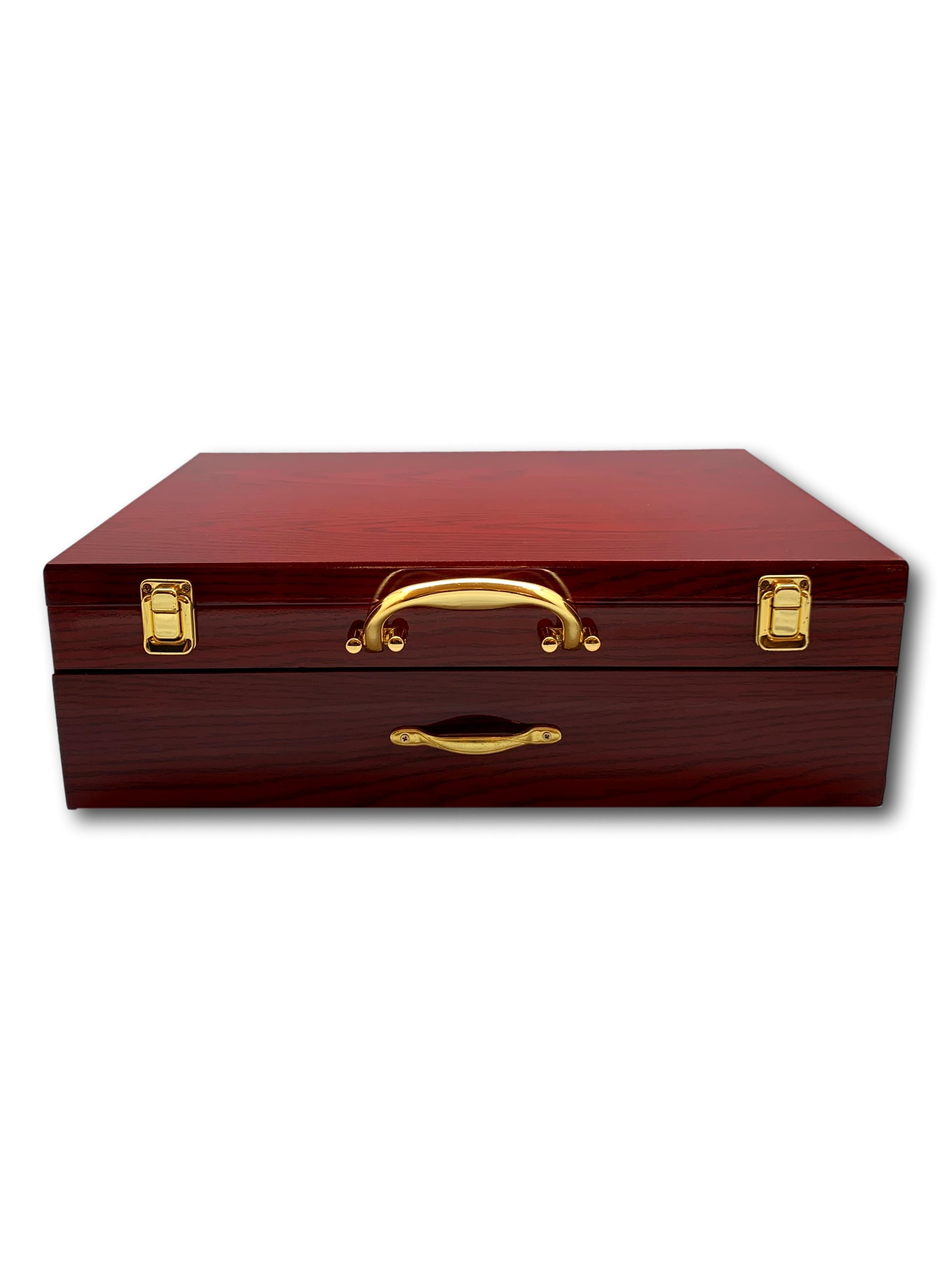 Cutlery Case 72 Pieces Stainless Steel Bi-Color