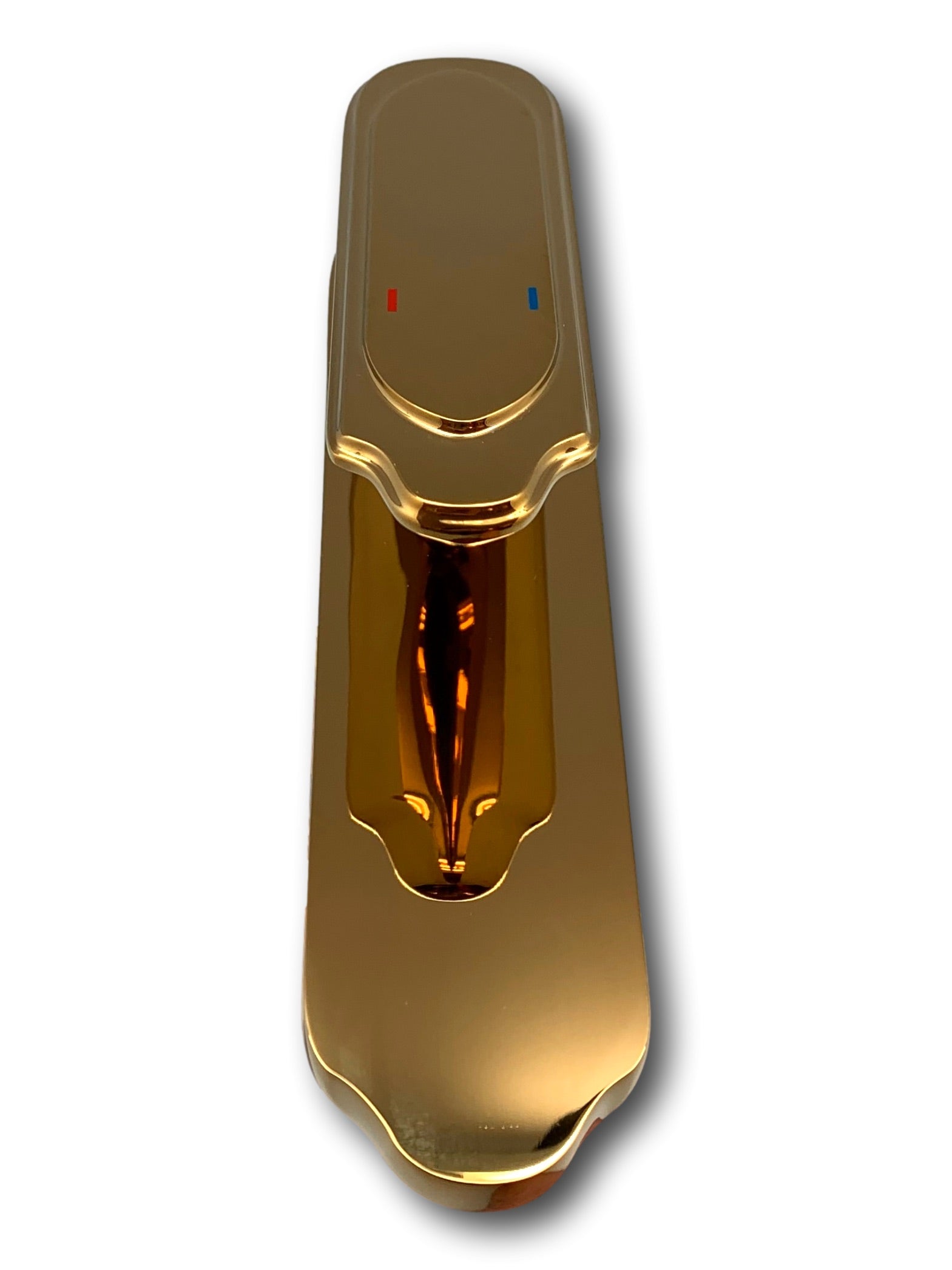 Luxus Badarmatur Wasserhahn Waschbecken Bad Badezimmer Exklusiv 24k Gold hochglanzpoliert aus Messing - Made in Italy