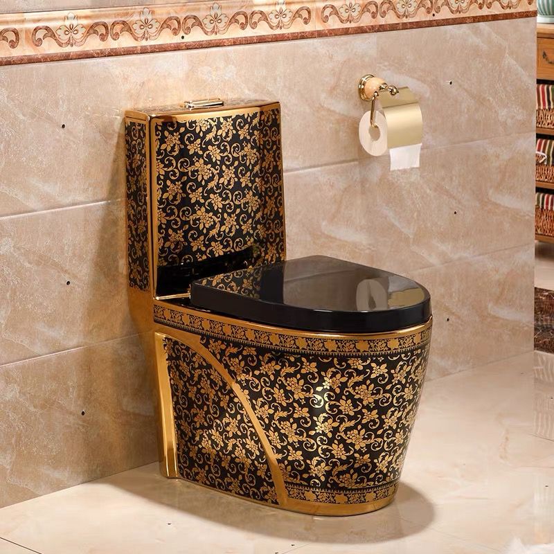 Exklusive Luxury toilet black gold