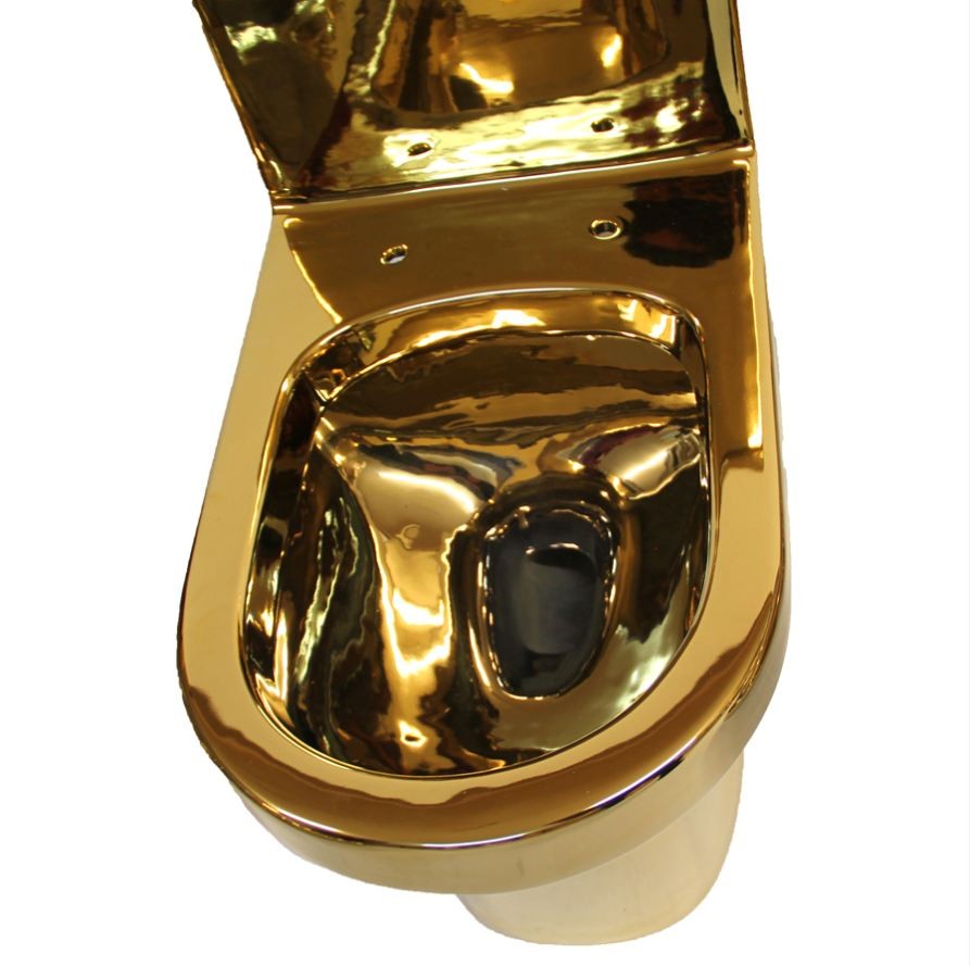 Exklusive Toilette Gold-Komplett