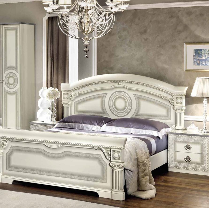 Bedroom Aida White Silver