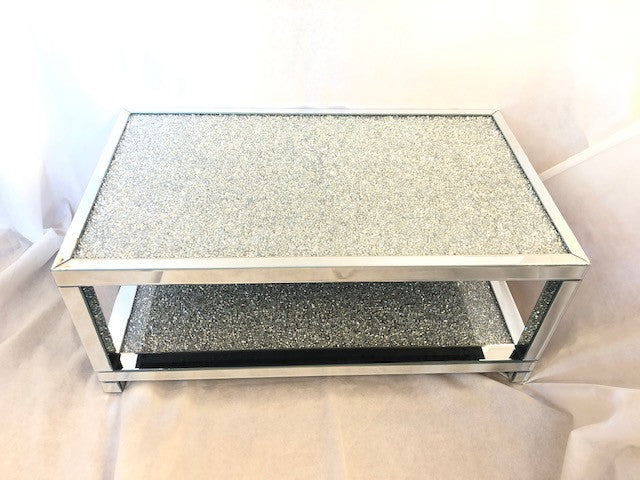 Coffee table mirror covered
