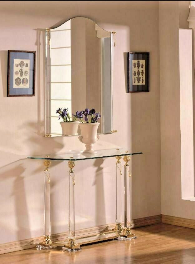Set acrylic console and mirror
