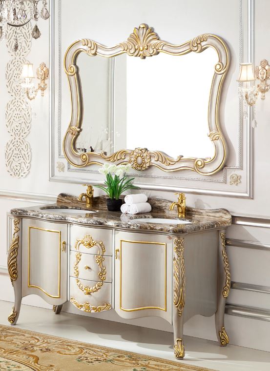Double sink marble with mirror KA 696
